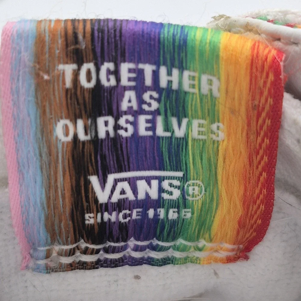 Vans Sk8-Hi Together As Ourselves Shoes Womens Size 8 Multicolor High Top Canvas